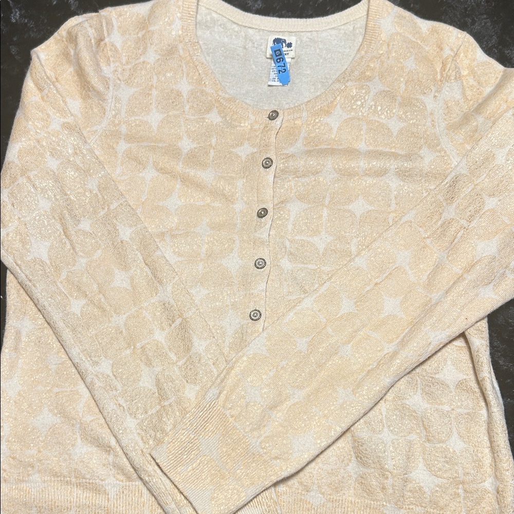 St. John's Bay Cream Button Down Shirt